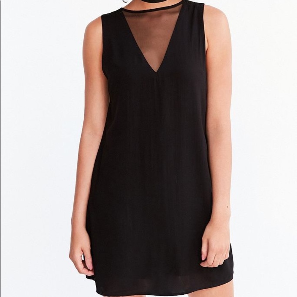 NWT UO little black dress with sheer detailing